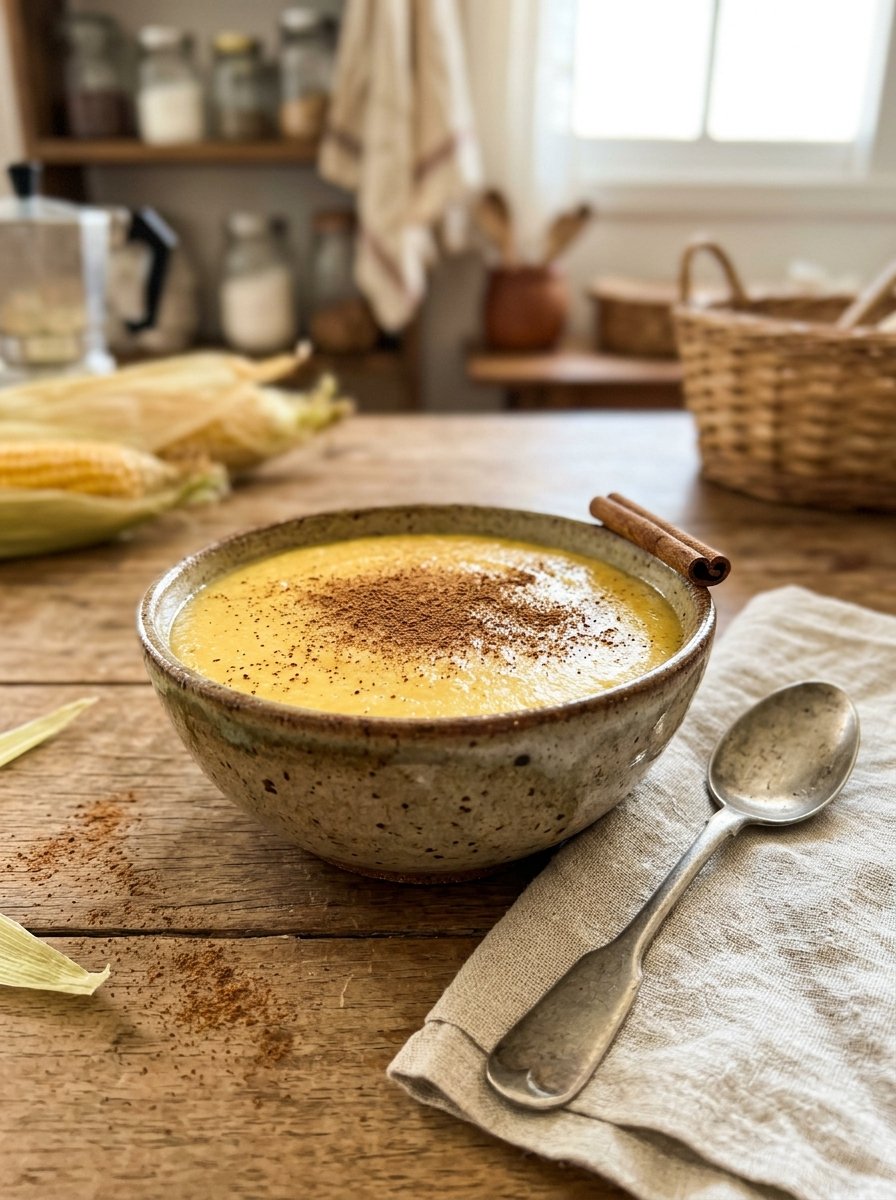 Curau Cremoso com Leite de Coco